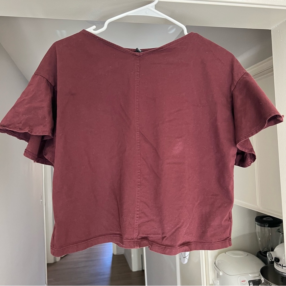 Uniqlo Boxy Flutter Sleeve Tee